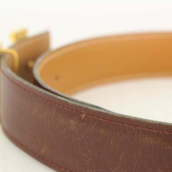Hermès Brown x Gold 32mm Reversible H Logo Belt main image 5